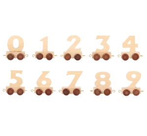 small foot Wooden train carriage - natural digits - 1 pc